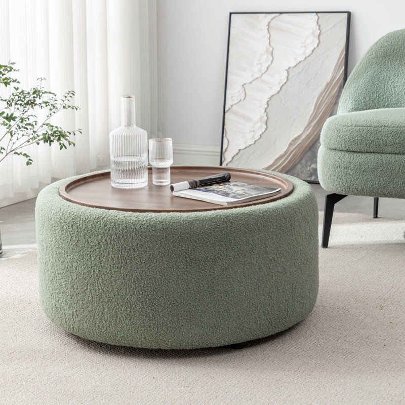 Ebern Designs Pietsch Round Coffee Table with Storage Reviews Wayfair